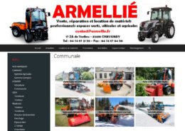 SARL Armellié site catalogue de matériels agricoles - Projet réalisé par l'agence Web & Digital ARTWYS (Valence)