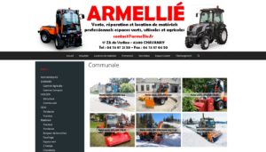 SARL Armellié site catalogue de matériels agricoles - Projet réalisé par l'agence Web & Digital ARTWYS (Valence)