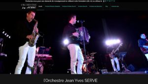 L'Orchestre JY SERVE - Site vitrine mis en place par l'agence ARTWYS (Valence)