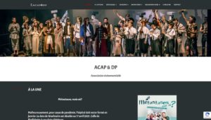 ACAP & DP Association événementielle - Site hébergé sur serveur ARTWYS