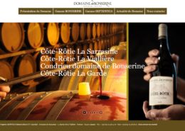 Domaine viticole de Bonserine - Site de mise en valeur des vins - Projet réalisé par l'agence Web & Digital ARTWYS (Valence)