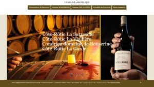 Domaine viticole de Bonserine - Site de mise en valeur des vins - Projet réalisé par l'agence Web & Digital ARTWYS (Valence)