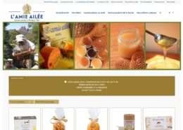 La boutique de l’Amie Ailée - tous les produits du miel - Site e-commerce, catalogue & présentation mis en place par l'agence Web & Digital ARTWYS (valence)