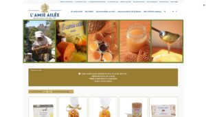 La boutique de l’Amie Ailée - tous les produits du miel - Site e-commerce, catalogue & présentation mis en place par l'agence Web & Digital 